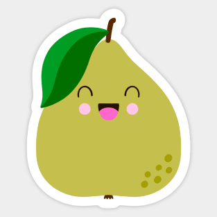 Laughing Pear Sticker